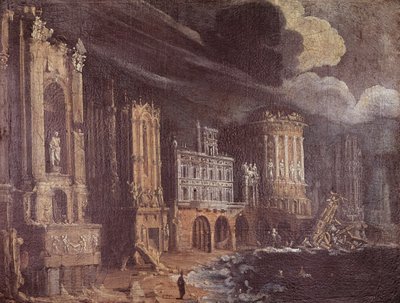 Ruines avec la Légende de Saint Augustin - Francois de Nome